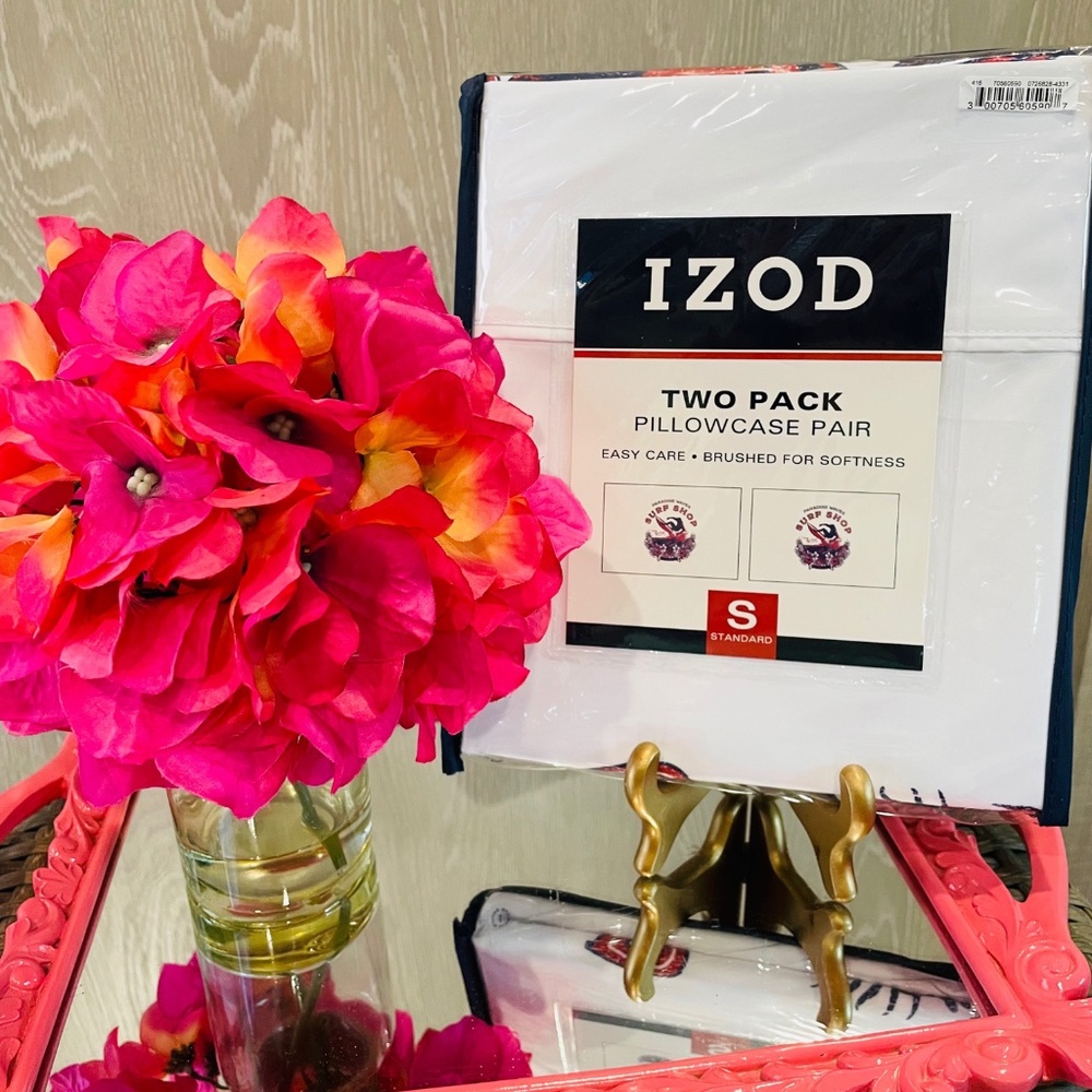 🆕IZOD Surfer Pillowcase 2-Pack-NWT